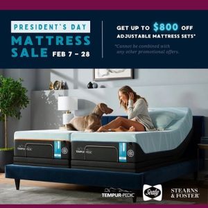 🇺🇸 Happy President's Day! 🇺🇸 Shop our President's Day Mattress Sale and save up to $800 on Select Tempur-Pedic Adjustable Mattress Sets* now through February 28th. Get your coupon here: https://www.furnitureofdalton.com/presidents-day-sale/
#presidentsdaysale #mattresssale #tempurpedic #instockfurniture