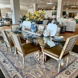 Simple fall accents to get your home ready to the upcoming season! Come shop these adorable gingham pumpkins, pumpkin cutting boards, bird napkin rings, new plates and bowls sets, and ghost pitchers at Furniture of Dalton! We would love to help get your home ready for fall so come see us! #falldecor #newarrivals #furnitureofdalton #diningroom