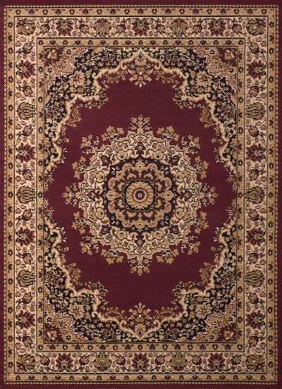 Dallas Floral Kirman Burgundy