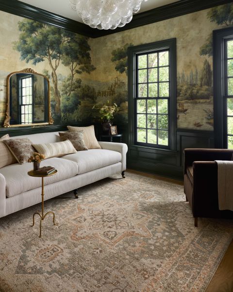 Chris Loves Julia X Loloi Palma PLM-08 Olive / Spice