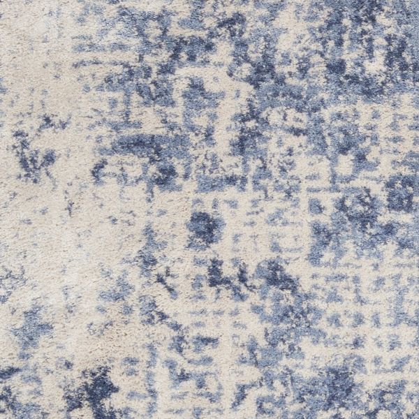 Nourison Home Silky Textures Ivory/Blue 7'10" x 10'6"