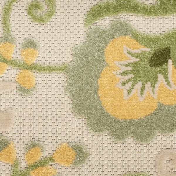 Nourison Home Aloha Ivory Green