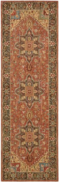Nourison Home Living Treasures Rust 2'6" x 8' Runner