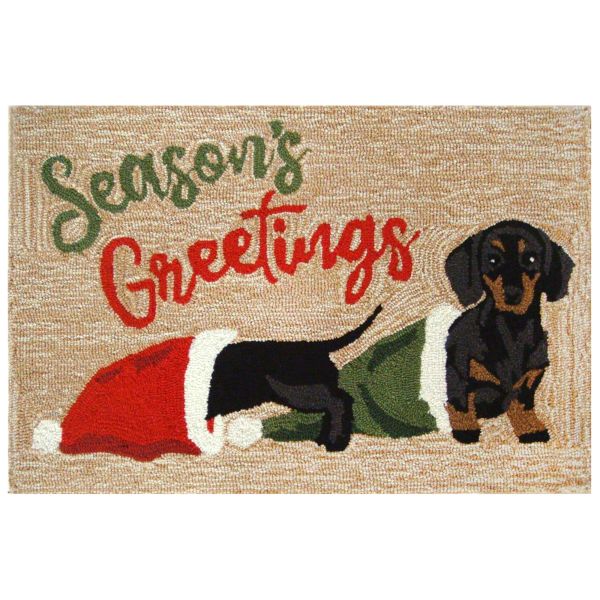 Liora Manne Frontporch Dachsund Greetings Neutral