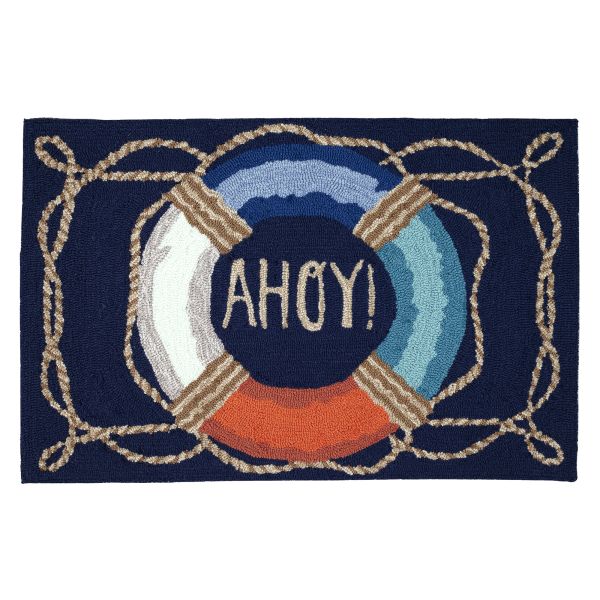 Liora Manne Frontporch Ahoy Navy