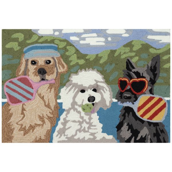 Liora Manne Frontporch Pickled Pups Multi