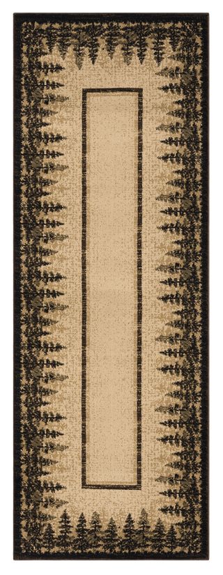 Highlands Rainforest Beige 2'7" x 7'2" Runner