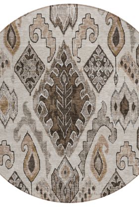 Addison Rugs Chantille Brown 8'0" x 8'0" Round Collection
