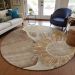 Addison Rugs Chantille Brown 8'0" x 8'0" Round Room Scene