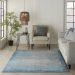 Nourison Home Karma Blue 3'9" x 5'9" Room Scene