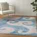 Nourison Home Jubilant Blue 6' x 9' Room Scene