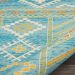 Nourison Home Madera Sky Blue 7'10" x 10' Room Scene