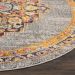 Nourison Home Passionate Grey 7’10” x Round Room Scene