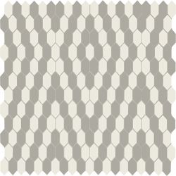 American Olean Unglazed Mosaics Ice White/Light Smoke/Diamond