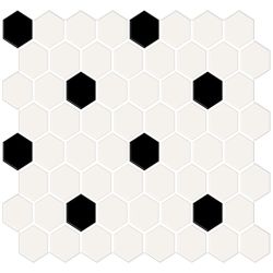 American Olean Color Story Mosaics White / Black / Matte