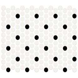 American Olean Color Story Mosaics White / Black / Matte