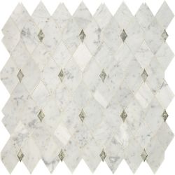 Daltile Lavaliere Carrara White/Antique Mirror