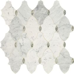 Daltile Lavaliere Carrara White/Antique Mirror