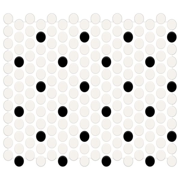 American Olean Color Story Mosaics White / Black / Matte