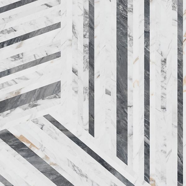 Daltile Marble Attaché Lavish Entranced Deco