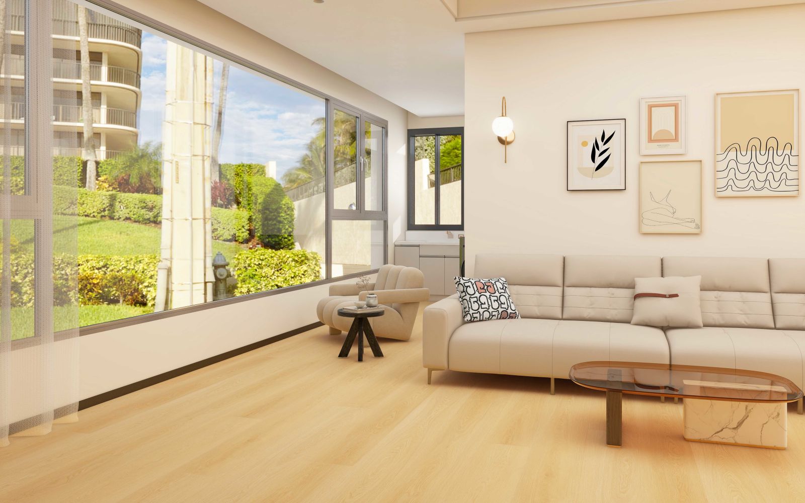 Lions Floor Bevelmark Contour Grove LI-BM09