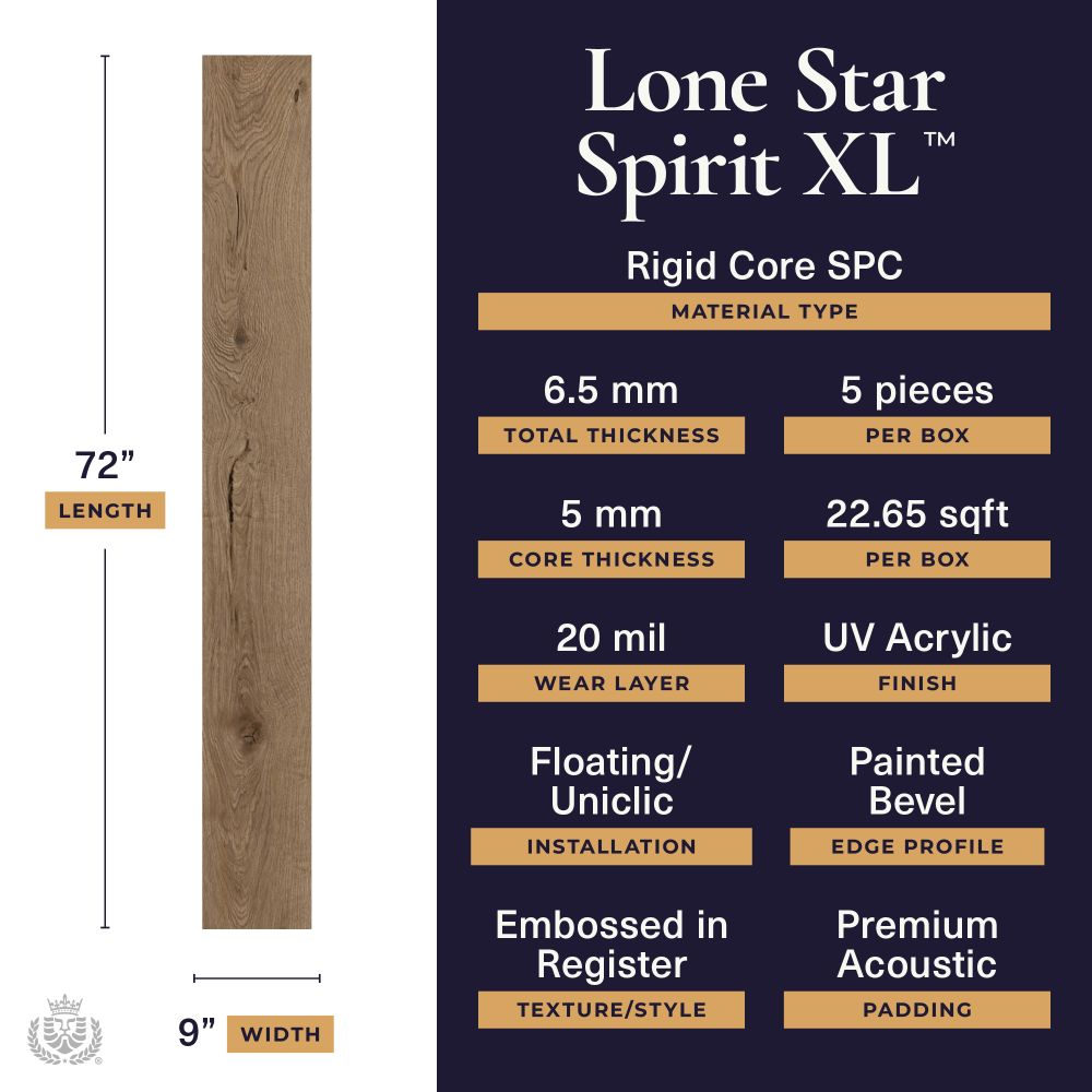 Lions Floor Lone Star Spirit XL Forgotten Bark LI-TS205