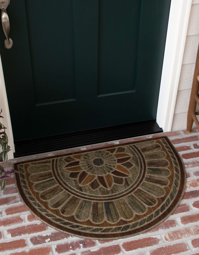 Mohawk Ornamental Entry Mat Boardwalk Path Chestnut 2'0 x 3'0 Rug from