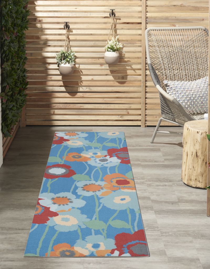 Sunbrella Triangle Rug - Bluebell