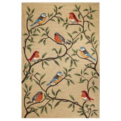 Birds on Branches Indoor Outdoor Rugs by Liora Manne