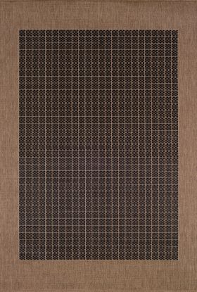 Couristan Recife Checkered Field Black/Cocoa