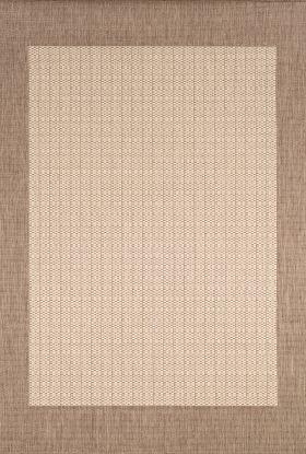 Couristan Recife Checkered Field Natural/Cocoa