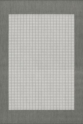Couristan Recife Checkered Field Grey/White