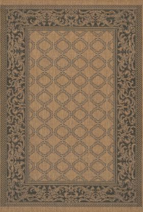 Couristan Recife Garden Lattice Cocoa/Black