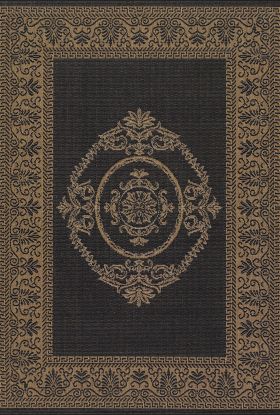 Couristan Recife Antique Medallion Black/Cocoa