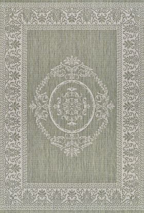 Couristan Recife Antique Medallion Sage Leaf/Ivory