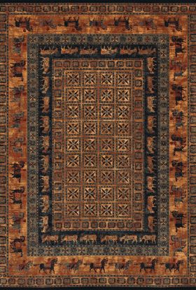 Couristan Old World Classic Pazyrk Burnished Rust