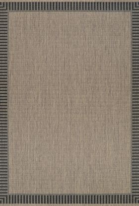 Couristan Recife Wicker Stitch Cocoa/Black