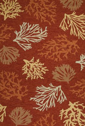 Couristan Outdoor Escape Sea Reef Terra Cotta