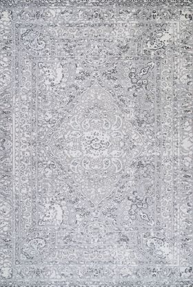 Couristan Brocatelle Belle Fleur Silver