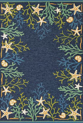 Couristan Outdoor Escape Sea Water Ocean/Aqua