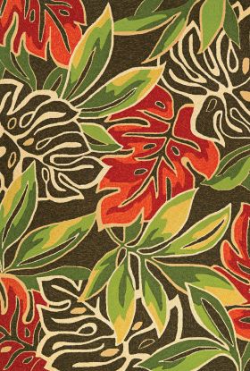 Couristan Covington Areca Palms Brown/Forest Green