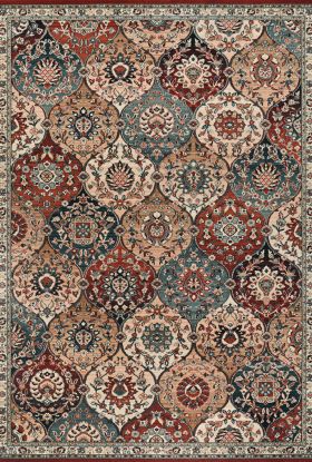 Couristan Old World Classic Royal Baktiari Antique Red