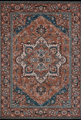 Couristan Old World Classic Antique Mashad Burnished Clay