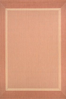 Couristan Recife Stria Texture Natural/Terra Cotta