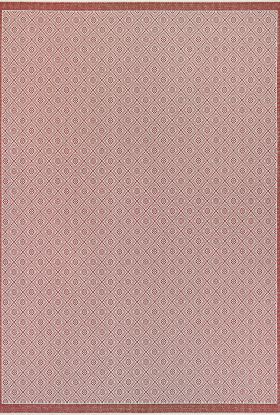 Couristan Monaco Sea Pier Sand/Maroon