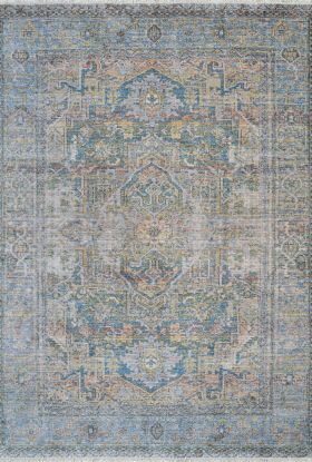 Couristan Halli Antique Lavar Skyblu-stone-mlt