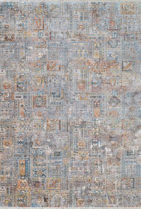 Couristan Halli Persian Panel Skyblu-stone-mlt