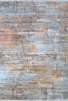 Couristan Halli Modern Edge Sky Blue/Multi