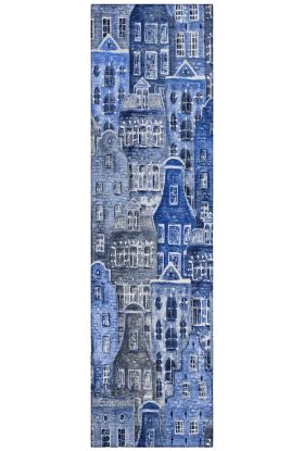 Addison Rugs Chantille Blue 2'3" x 7'6" Runner