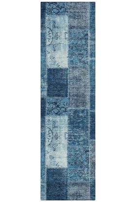 Addison Rugs Chantille Blue 2'3" x 7'6" Runner